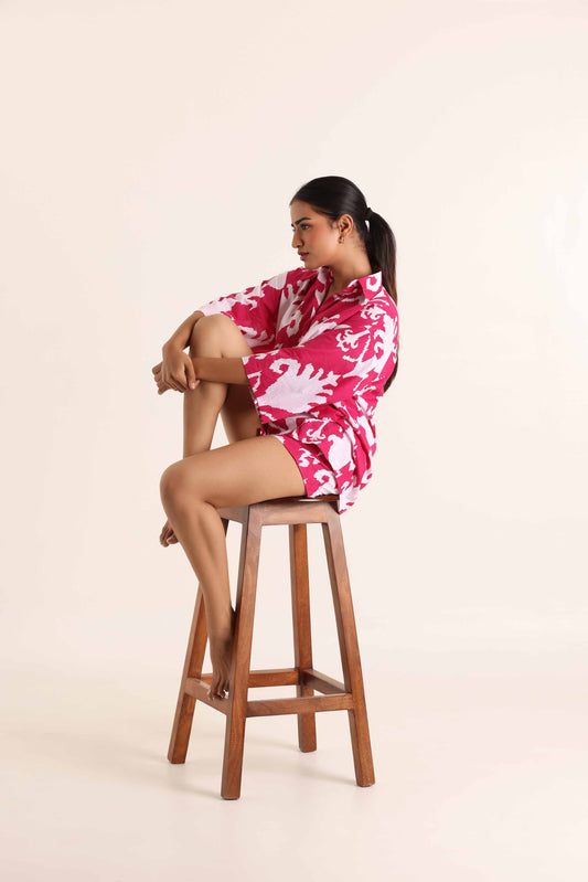 Sky co-ord Set- Pink